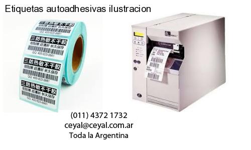 Etiquetas autoadhesivas ilustracion