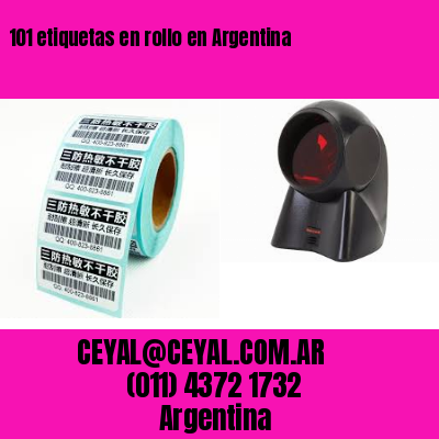 101 etiquetas en rollo en Argentina