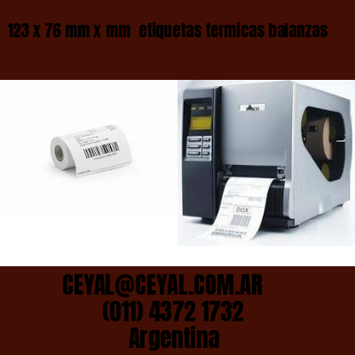 123 x 76 mm x mm  etiquetas termicas balanzas
