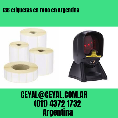 136 etiquetas en rollo en Argentina