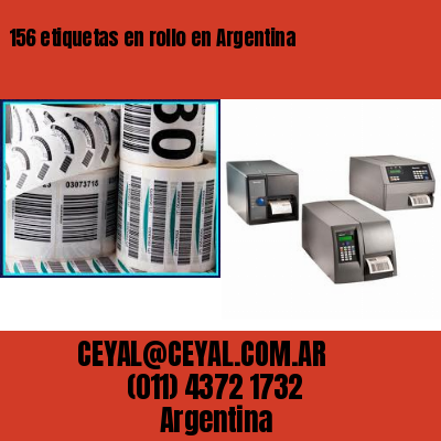 156 etiquetas en rollo en Argentina