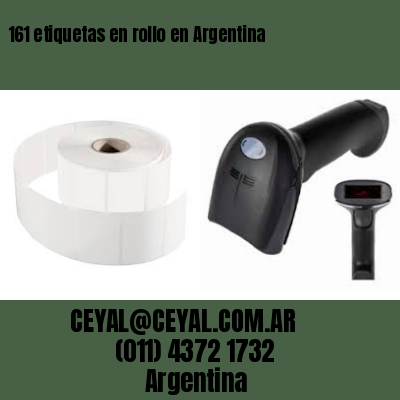 161 etiquetas en rollo en Argentina