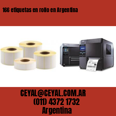 166 etiquetas en rollo en Argentina