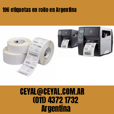 196 etiquetas en rollo en Argentina