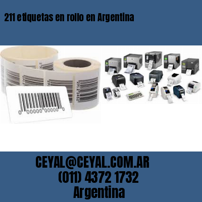 211 etiquetas en rollo en Argentina