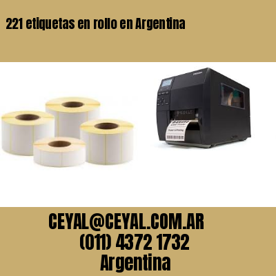 221 etiquetas en rollo en Argentina