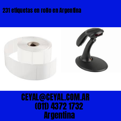 231 etiquetas en rollo en Argentina