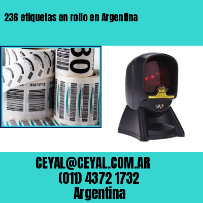 236 etiquetas en rollo en Argentina