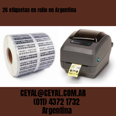 26 etiquetas en rollo en Argentina