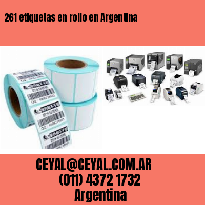 261 etiquetas en rollo en Argentina