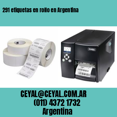 291 etiquetas en rollo en Argentina