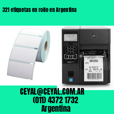 321 etiquetas en rollo en Argentina