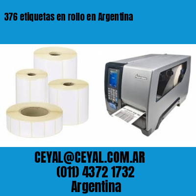 376 etiquetas en rollo en Argentina