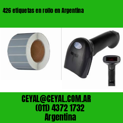426 etiquetas en rollo en Argentina