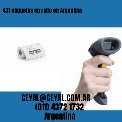 431 etiquetas en rollo en Argentina