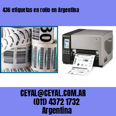 436 etiquetas en rollo en Argentina