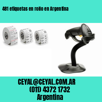 481 etiquetas en rollo en Argentina