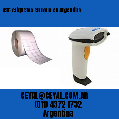 496 etiquetas en rollo en Argentina