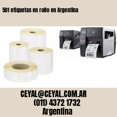 501 etiquetas en rollo en Argentina