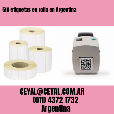 516 etiquetas en rollo en Argentina