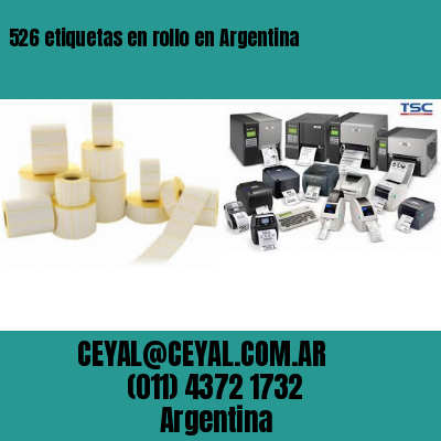 526 etiquetas en rollo en Argentina