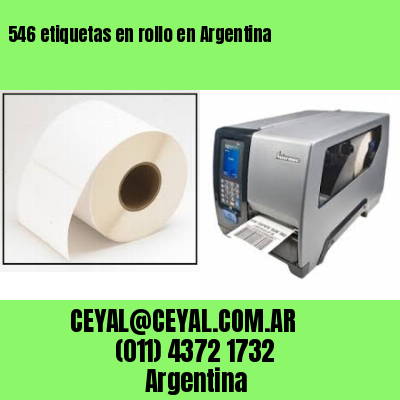 546 etiquetas en rollo en Argentina