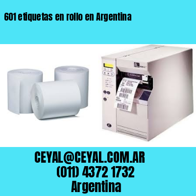601 etiquetas en rollo en Argentina