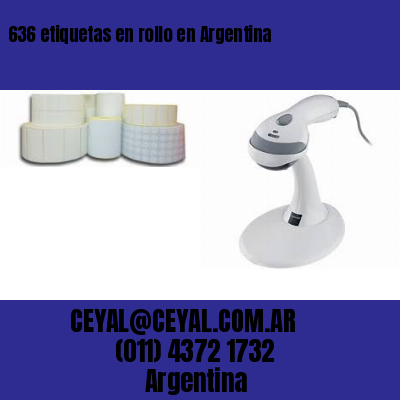 636 etiquetas en rollo en Argentina