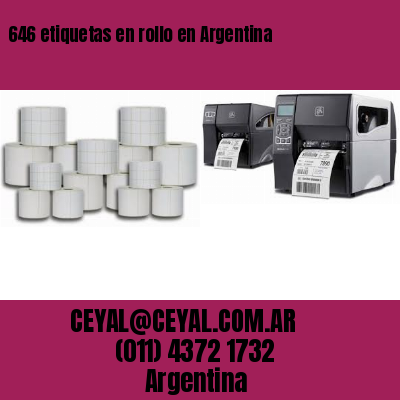 646 etiquetas en rollo en Argentina