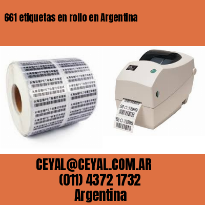 661 etiquetas en rollo en Argentina