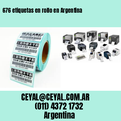 676 etiquetas en rollo en Argentina
