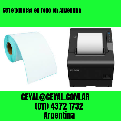 681 etiquetas en rollo en Argentina