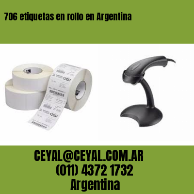 706 etiquetas en rollo en Argentina