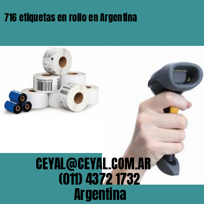 716 etiquetas en rollo en Argentina