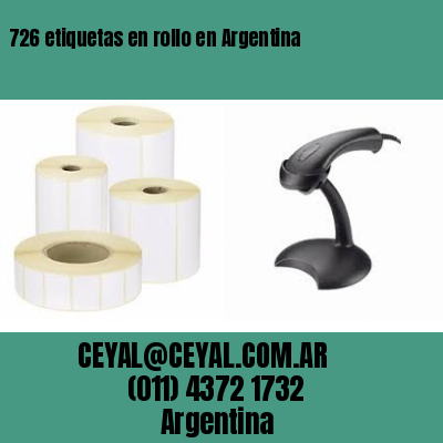 726 etiquetas en rollo en Argentina