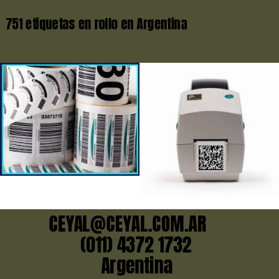 751 etiquetas en rollo en Argentina