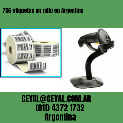 756 etiquetas en rollo en Argentina
