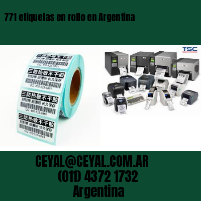 771 etiquetas en rollo en Argentina