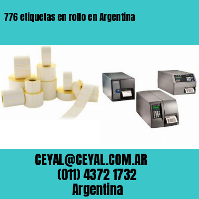 776 etiquetas en rollo en Argentina