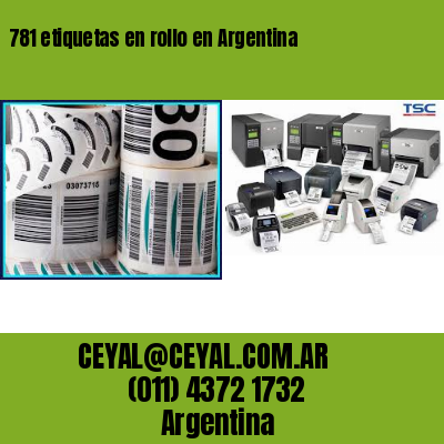 781 etiquetas en rollo en Argentina