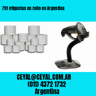 791 etiquetas en rollo en Argentina