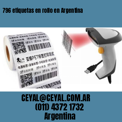 796 etiquetas en rollo en Argentina