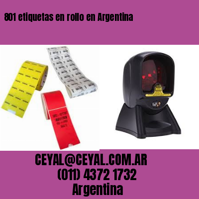 801 etiquetas en rollo en Argentina
