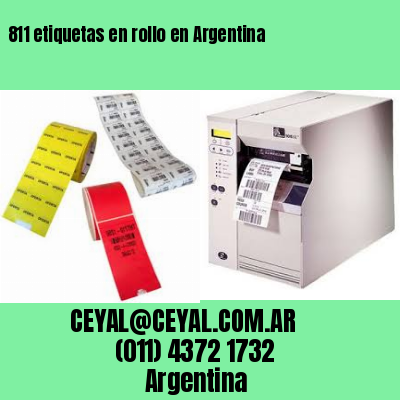 811 etiquetas en rollo en Argentina