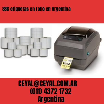 886 etiquetas en rollo en Argentina