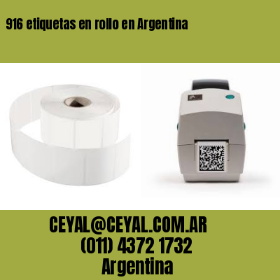 916 etiquetas en rollo en Argentina