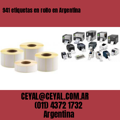 941 etiquetas en rollo en Argentina