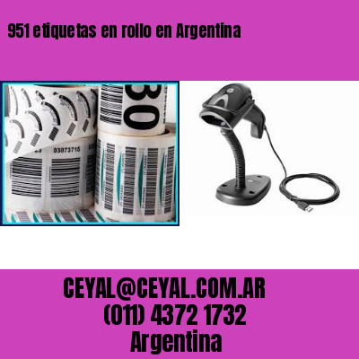 951 etiquetas en rollo en Argentina
