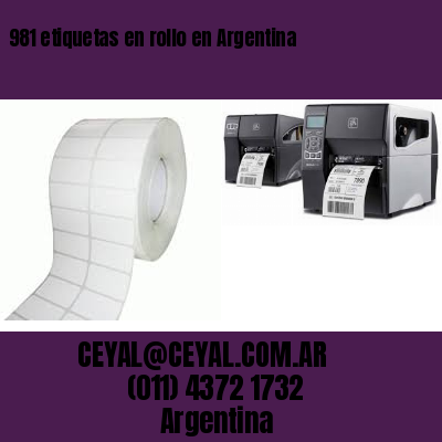 981 etiquetas en rollo en Argentina