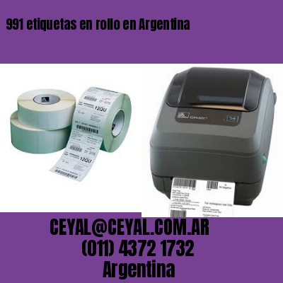 991 etiquetas en rollo en Argentina